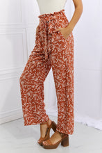 Load image into Gallery viewer, Geometric Printed Pants in Red Orange