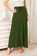 Load image into Gallery viewer, Soft Rayon Drawstring Waist Maxi Skirt