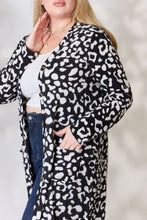 Load image into Gallery viewer, Animal Print Button Up Long Sleeve Cardigan