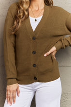 Load image into Gallery viewer, Olive Full Size Button Down Cardigan
