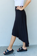 Load image into Gallery viewer, High Waisted Flare Maxi Skirt in Black