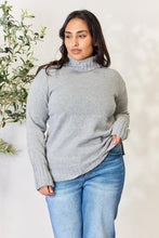 Load image into Gallery viewer, Turtleneck Long Sleeve Slit Sweater