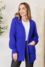 Load image into Gallery viewer, Waffle-Knit Open Front Cardigan