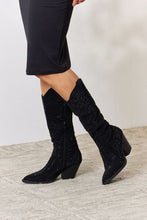 Load image into Gallery viewer, Rhinestone Knee High Cowboy Boots