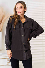 Load image into Gallery viewer, Cozy Girl Full Size Button Down Shacket