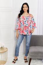 Load image into Gallery viewer, Fresh Take Floral Cold-Shoulder Top