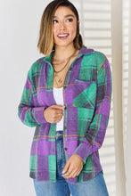 Load image into Gallery viewer, Plaid Button Up Long Sleeve Shacket