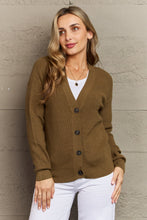 Load image into Gallery viewer, Olive Full Size Button Down Cardigan
