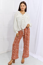 Load image into Gallery viewer, Geometric Printed Pants in Red Orange
