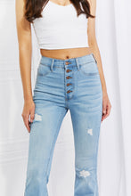 Load image into Gallery viewer, Vibrant MIU Jess Button Flare Jeans