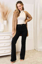 Load image into Gallery viewer, Openwork Horizontal Ribbing Open Front Cardigan