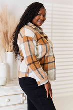 Load image into Gallery viewer, Plaid Print Dropped Shoulder Shirt