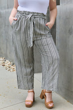 Load image into Gallery viewer, Find Your Path Paperbag Waist Striped Culotte Pants