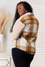 Load image into Gallery viewer, Plaid Print Dropped Shoulder Shirt