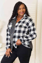 Load image into Gallery viewer, Solid Plaid Contrast Shacket
