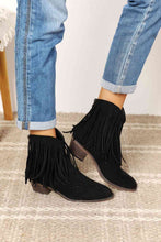 Load image into Gallery viewer, Women's Fringe Cowboy Western Ankle Boots