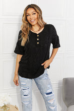 Load image into Gallery viewer, At The Fair Animal Textured Top in Black