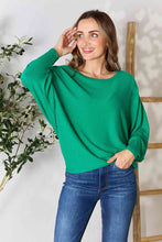 Load image into Gallery viewer, Zenana Full Size Round Neck Batwing Sleeve Blouse