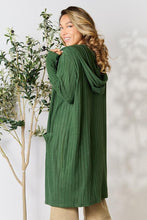 Load image into Gallery viewer, Ribbed Open Front Long Sleeve Cardigan