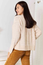Load image into Gallery viewer, Cream Open Front Long Sleeve Cardigan