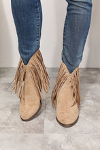 Load image into Gallery viewer, Fringe Cowboy Western Ankle Boots
