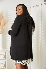 Load image into Gallery viewer, Open Front Longline Cardigan with Pockets