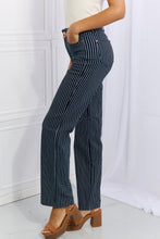 Load image into Gallery viewer, Judy Blue Cassidy High Waisted Tummy Control Striped Straight Jeans