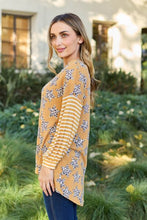 Load image into Gallery viewer, Leopard Star Striped Long Sleeve Top