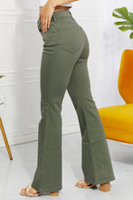 Load image into Gallery viewer, Clementine High-Rise Bootcut Jeans in Olive