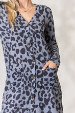 Load image into Gallery viewer, Button Up Animal Print Cardigan