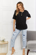 Load image into Gallery viewer, At The Fair Animal Textured Top in Black
