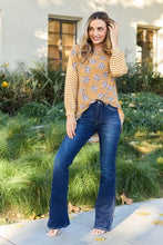 Load image into Gallery viewer, Leopard Star Striped Long Sleeve Top
