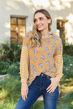 Load image into Gallery viewer, Leopard Star Striped Long Sleeve Top
