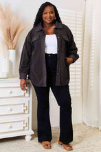 Load image into Gallery viewer, Cozy Girl Full Size Button Down Shacket