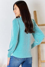 Load image into Gallery viewer, Ribbed Mock Neck Long Sleeve Top