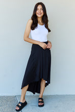 Load image into Gallery viewer, High Waisted Flare Maxi Skirt in Black