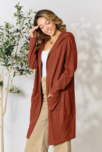 Load image into Gallery viewer, Ribbed Open Front Long Sleeve Cardigan