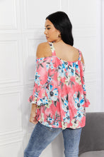 Load image into Gallery viewer, Fresh Take Floral Cold-Shoulder Top