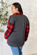 Load image into Gallery viewer, Heimish Full Size Plaid Button Down Shacket