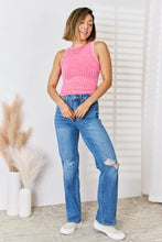Load image into Gallery viewer, Ribbed Washed Round Neck Tank