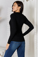 Load image into Gallery viewer, Black V-Neck Long Sleeve Cardigan