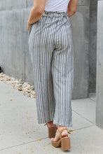 Load image into Gallery viewer, Find Your Path Paperbag Waist Striped Culotte Pants