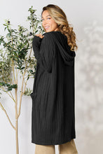 Load image into Gallery viewer, Ribbed Open Front Long Sleeve Cardigan