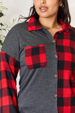 Load image into Gallery viewer, Heimish Full Size Plaid Button Down Shacket