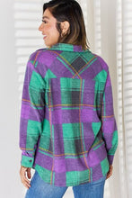 Load image into Gallery viewer, Plaid Button Up Long Sleeve Shacket