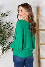 Load image into Gallery viewer, Zenana Full Size Round Neck Batwing Sleeve Blouse