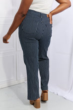 Load image into Gallery viewer, Judy Blue Cassidy High Waisted Tummy Control Striped Straight Jeans