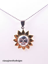 Load image into Gallery viewer, .925 Sterling Silver Sun Necklace