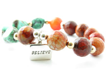 Load image into Gallery viewer, Turquoise Agate Stretch Bracelet