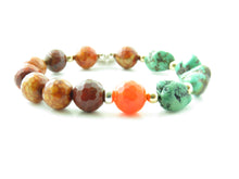 Load image into Gallery viewer, Turquoise Agate Stretch Bracelet